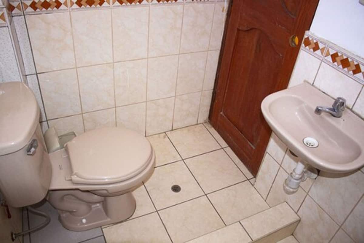 shower, free toiletries, towels