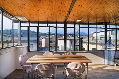 Casa Aldina- historic centre, glazed roof veranda