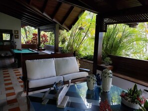 Property grounds - Beautiful beach apartment in Las Terrenas (Río San Juan, Dominican Republic)