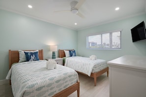 2 bedrooms, iron/ironing board, travel crib, WiFi