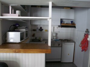 Fridge, microwave, dishwasher