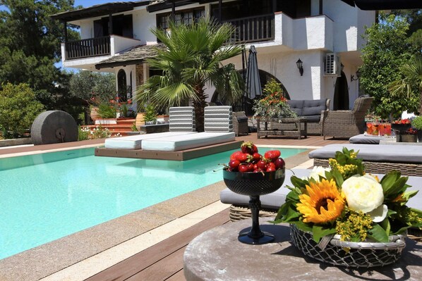 Pool - Exquisite Thassos Villa | Villa Chateau | 3 Bedroom | Private Pool (Thasos)