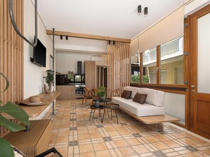 Apartamento | Área de estar | Smart TV, Netflix, serviços de streaming