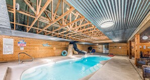 Indoor pool, a heated pool - Retreat Ruidoso 7 building complex w/ Private INDOOR Pool & Pet Friendly (Ruidoso)