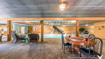 Indoor pool, a heated pool