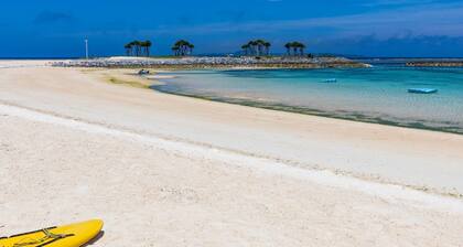Private accommodation along the beach BBQ while looking at the sea Inside the Fukugi trees in Bise / Kunigami-gun Okinawa