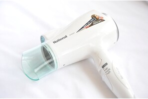 Hair dryer, towels
