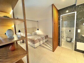 1 bedroom, iron/ironing board, free WiFi, bed sheets - Deluxe Junior Suite - Made of Blue Luxury Suites Colection (rethymno)