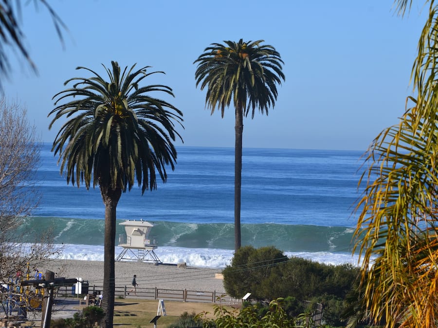 Uitzicht op strand/zee