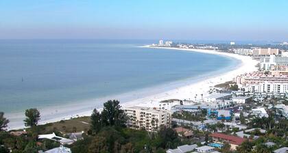 Tropical paradise! Spa, heated pool, 2 miles from Siesta Key beach, very private