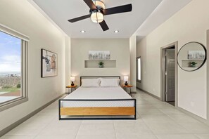 4 bedrooms, iron/ironing board, WiFi, bed sheets