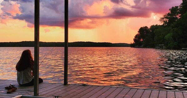 Blick von der Unterkunft