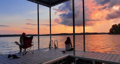Waterfront home with dock on Lake Barkley