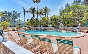 Outdoor pool, a heated pool - Anna Maria Beach Condo 1/1 (Bradenton Beach)