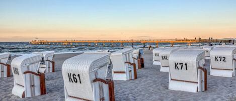 Aan het strand, vissen