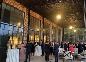 Outdoor banquet area