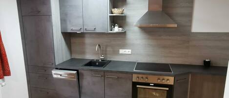 Fridge, oven, dishwasher, electric kettle