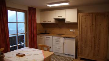 Fridge, dishwasher, coffee/tea maker, electric kettle