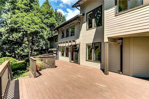 POWER ON - Modern 3BR Evergreen Retreat w/ Private Deck & Forest Views