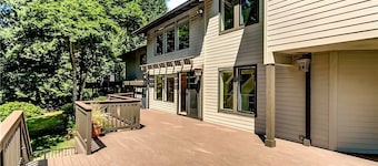POWER ON - Modern 3BR Evergreen Retreat w/ Private Deck & Forest Views