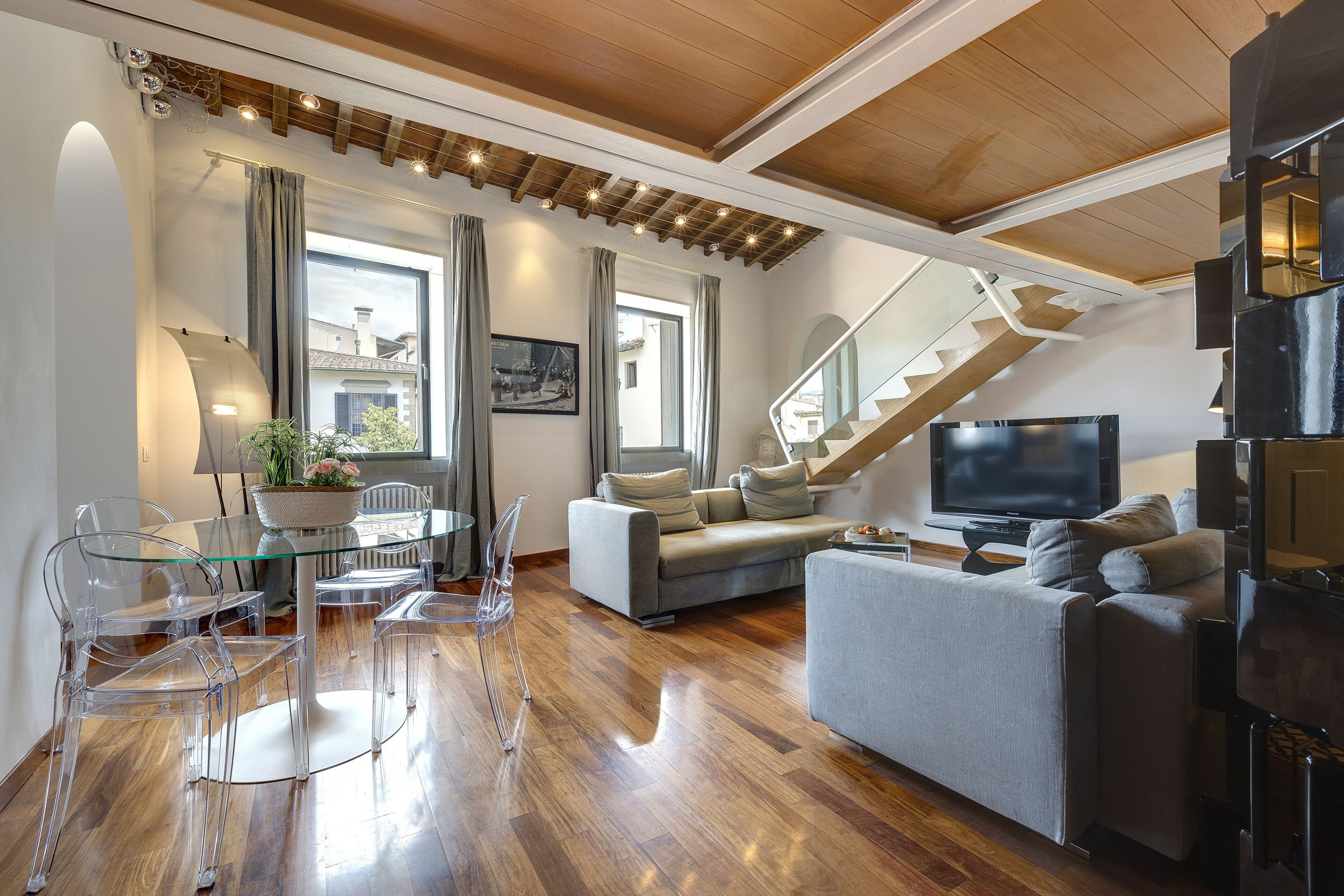 Appartement, 1 chambre | Coin séjour | Télévision LCD