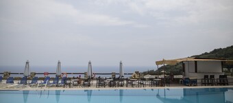 Panoramic view of  the Aegean sea