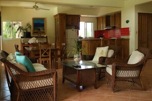 Living area - Beautiful Penthouse in Las Terrenas, Samana. (Río San Juan)
