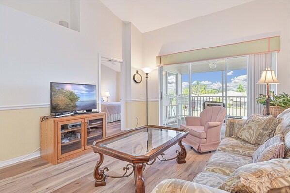 Smart TV, DVD player, books