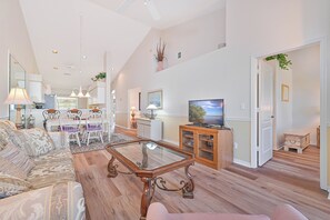 Smart TV, DVD player, books