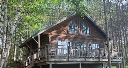 Secluded Northwoods Chalet on 80 Acres with Hiking and Water Views