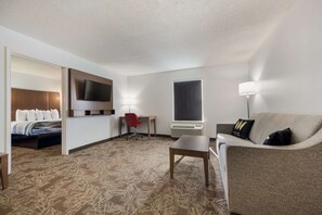 Suite, 1 King Bed, Non Smoking, Refrigerator & Microwave (with Sofabed) | In-room safe, desk, laptop workspace, soundproofing - SureStay Hotel by Best Western Tuscaloosa Southeast (Tuscaloosa)