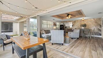 Smart TV, foosball, table tennis