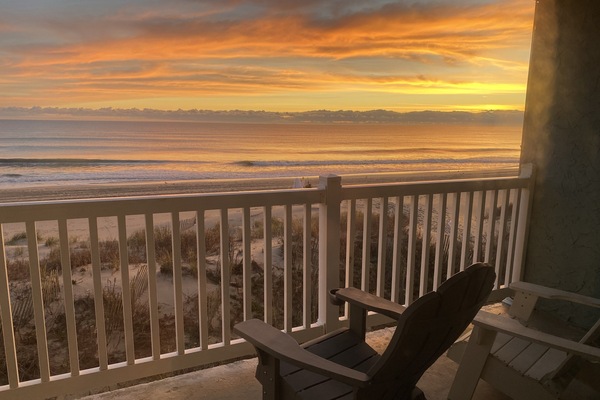 Sunrise from balcony