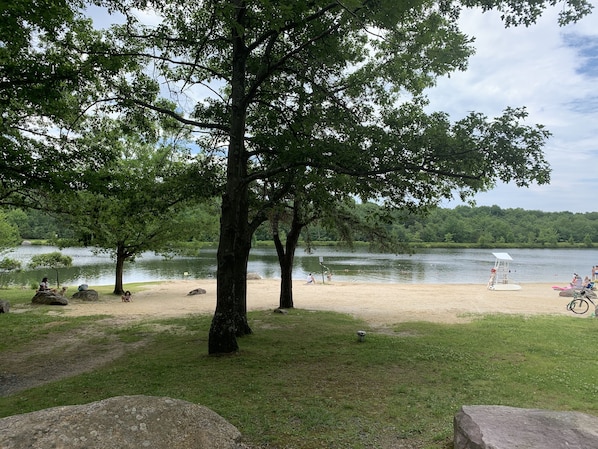Una spiaggia nelle vicinanze