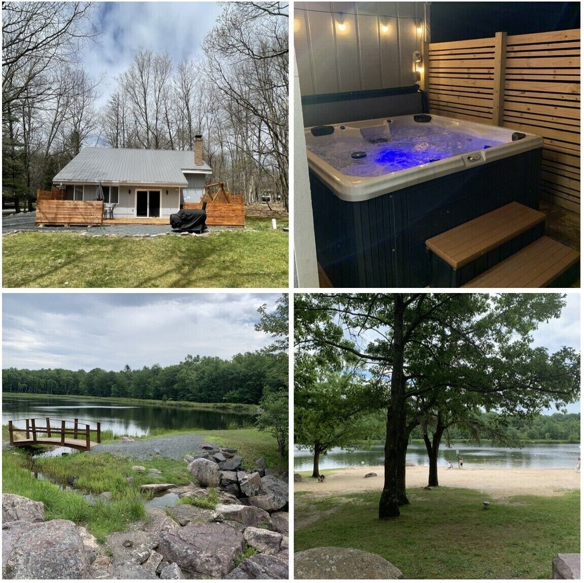 Modern 3BDR House near Lake with Hot Tub/Game Room/Fireplace/Community Pool