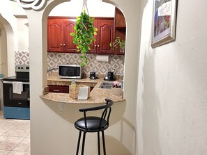 Fridge, microwave, oven, stovetop - Two bed room apartment in Tropical Jamaica (Montego Bay)