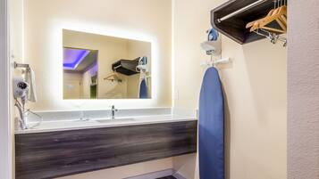 Free toiletries, hair dryer, towels