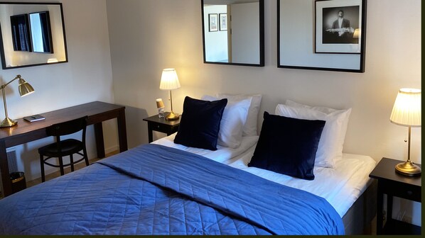 Lägenhet Superior | Skrivbord, arbetsyta för laptop, ljudisolering och gratis wi-fi