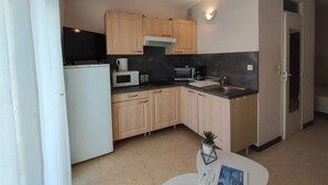Private kitchen - Pleasant T1 near Thermal establishment, pets allowed (Balaruc-les-Bains)