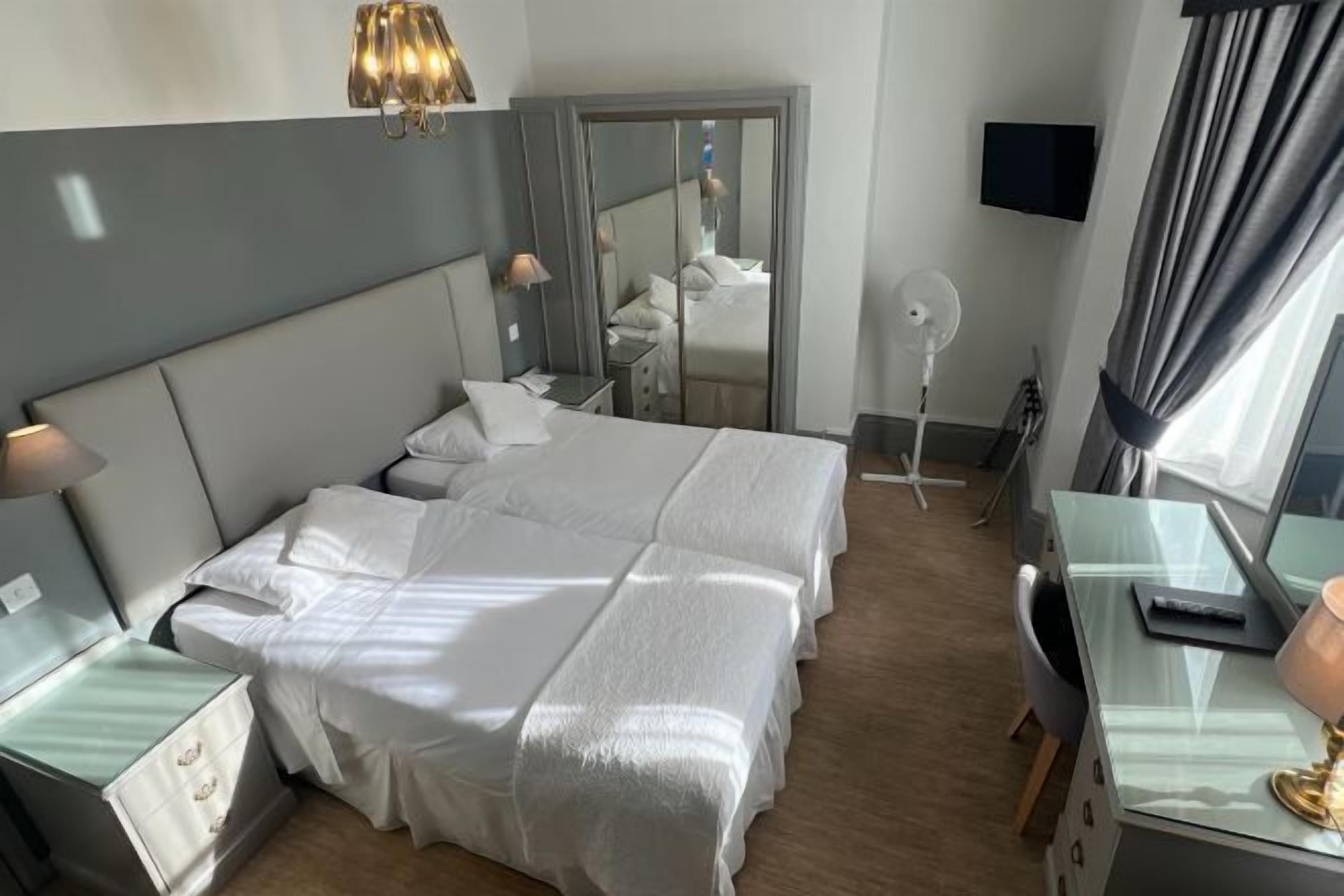 In-room safe, desk, laptop workspace, blackout drapes