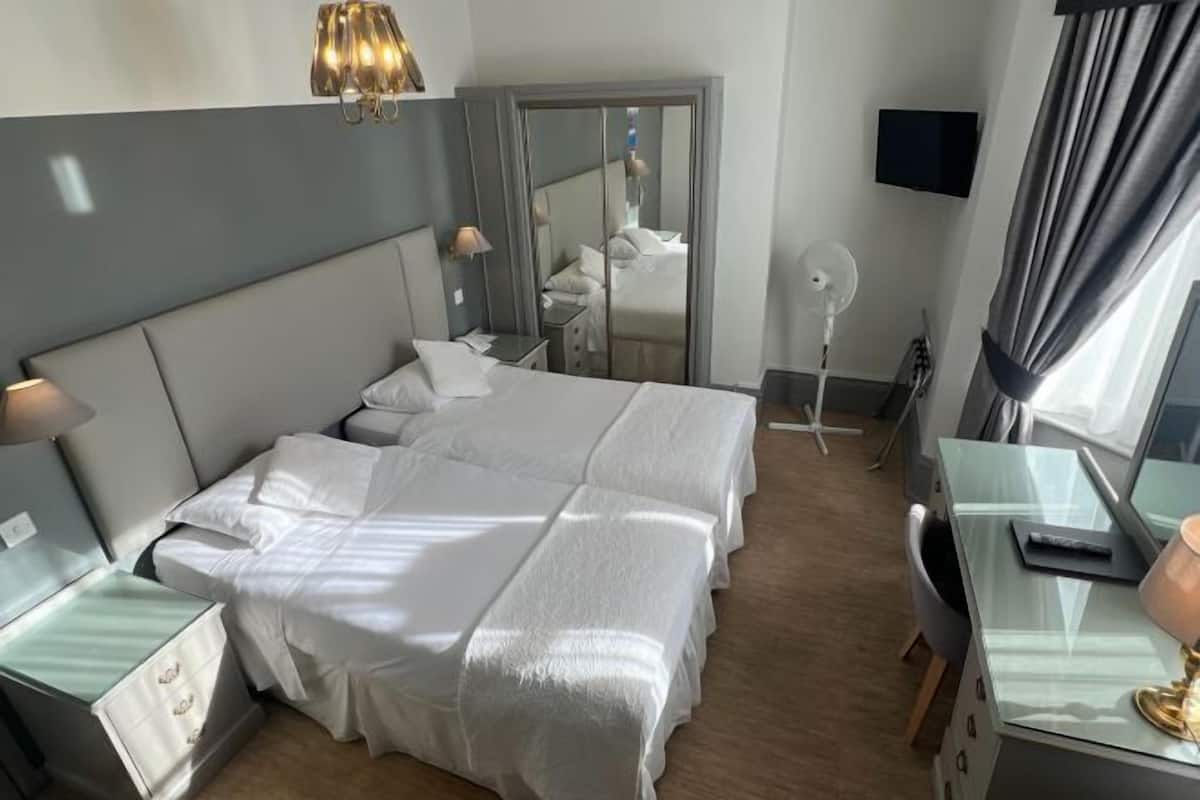 In-room safe, desk, laptop workspace, blackout drapes