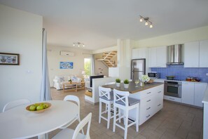 Microwave, oven, stovetop, electric kettle - How to Rent Your Own Beachfront Villa, Protaras Villa 1463 (Paralimni)