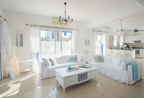 Living room - Imagine Your Family Renting This Luxury Seafront Villa, Protaras Villa 1522 (Paralimni)