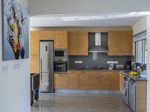 Microwave, oven, stovetop, electric kettle