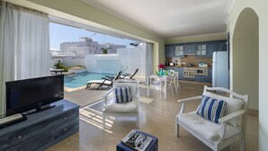 Living room - How to Rent Your Own Villa Close to Fig Tree Bay, Protaras Villa 1423 (Paralimni)