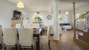 Microwave, oven, stovetop, dining tables - The Ultimate Guide to Renting Your Luxury 4 Bedroom Villa Near the Beach, Protaras Villa 1527 (Paralimni)