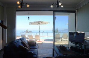 Living area - At Last You can Rent the Perfect Luxury Villa With Sea Views, Paphos Villa 1416 (Neo Chorio)