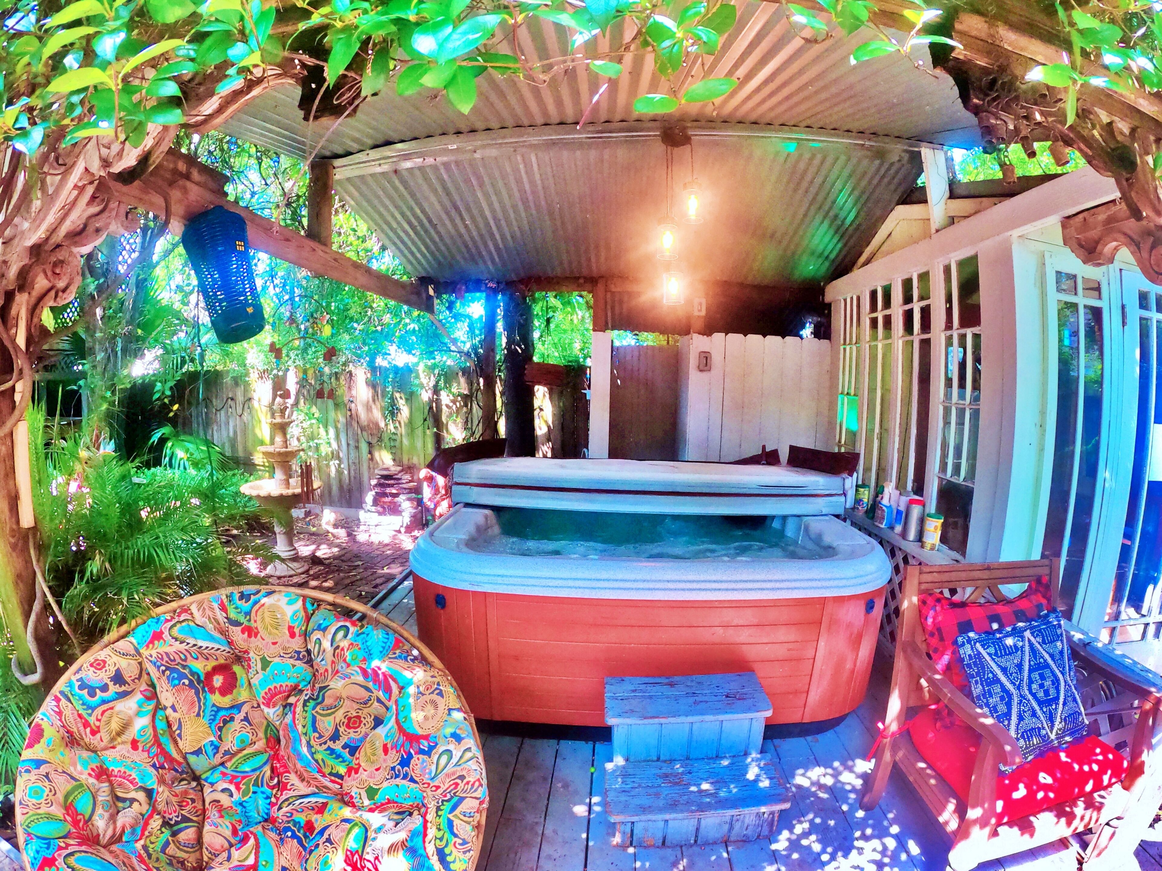 야외 스파 욕조