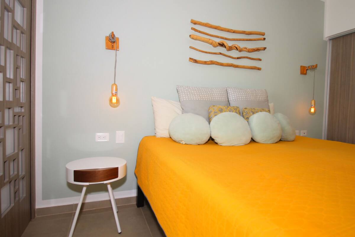 1 habitación y ropa de cama hipoalergénica