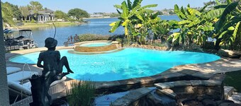 Sail to Hughes Landing, Waterway, or Pavilion. Heated Pool, Jacuzzi, & Cinema